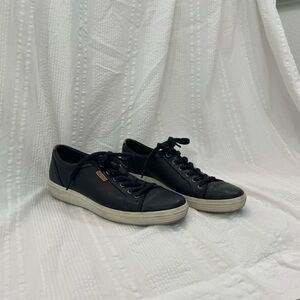 Ecco Black Leather Men's Sneakers size 42  8 - 8.5